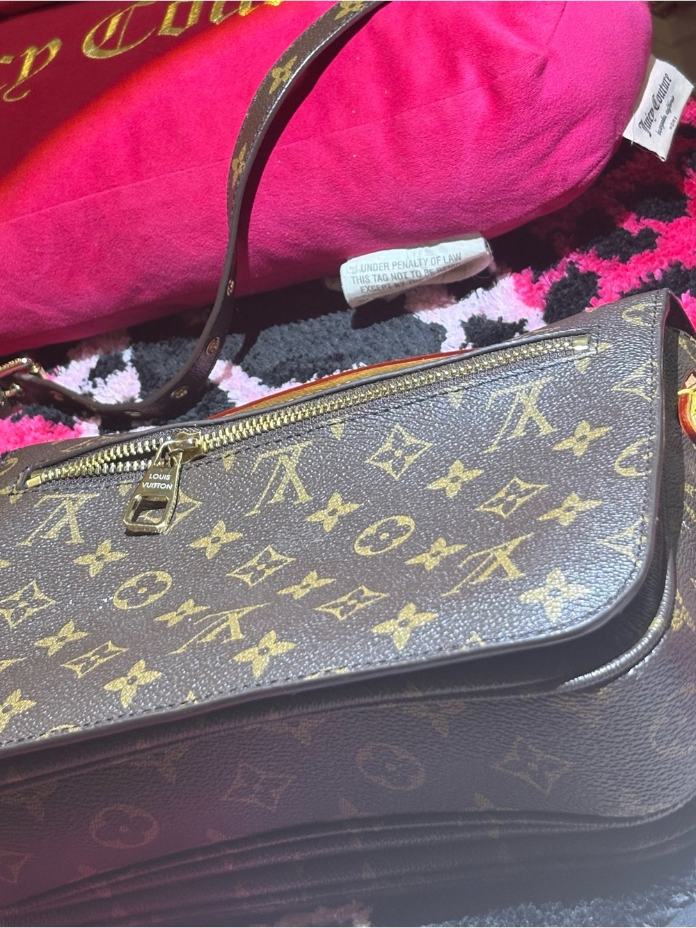 Louis Vuitton Monogram Shoulder Bag - Brown with Gold Hardware